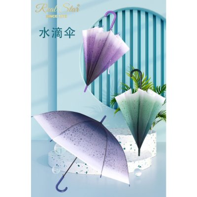 Real star RST940 dámský deštník s imitací kapek modrý – Zboží Dáma