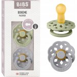 Bibs Boheme přírodní kaučuk 2ks sage cloud – Sleviste.cz