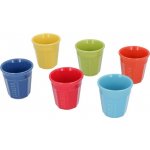 Bialetti Bicchierini vícebarevné porcelánové šálky na espresso 6 x 80 ml – Zboží Dáma