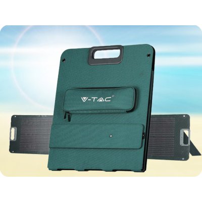 V-TAC Skládací solární panel 120W k nabíjecím stanicím 6,36A 17,6V