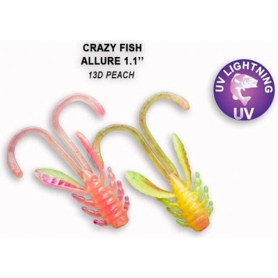 Crazy Fish Allure 2,7 cm 13D Peach 10 ks – Zbozi.Blesk.cz
