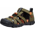 Keen Seacamp II Cnx Youth dark olive/gold flame – Sleviste.cz