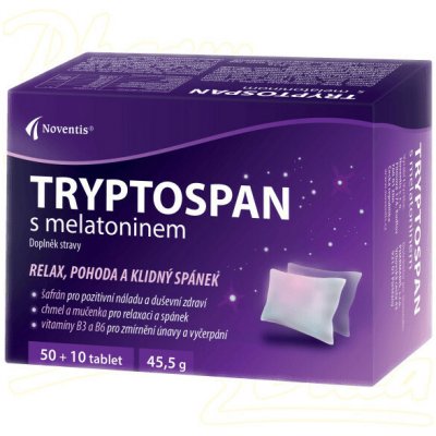 Noventis Tryptospan s melatoninem 50+10 tablet – Hledejceny.cz