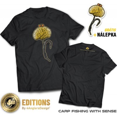 4Anglersdesign Tričko Carp Fishing With Sense – Zboží Dáma