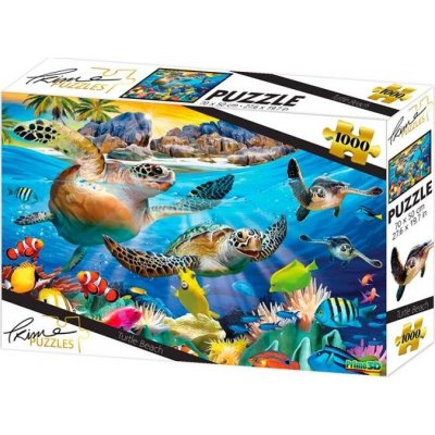 PRIME 3D Puzzle Želví pláž 1000 ks – Zboží Mobilmania