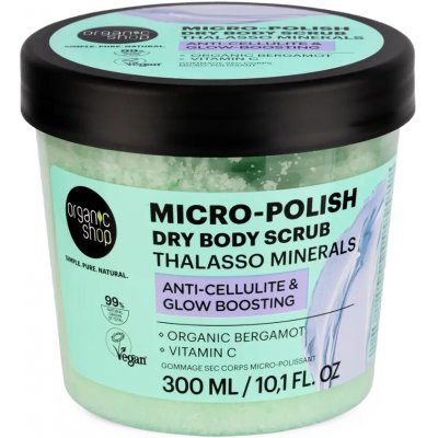 Organic Shop Thalasso Micro Polish minerální suchý tělový peeling 300 ml – Hledejceny.cz