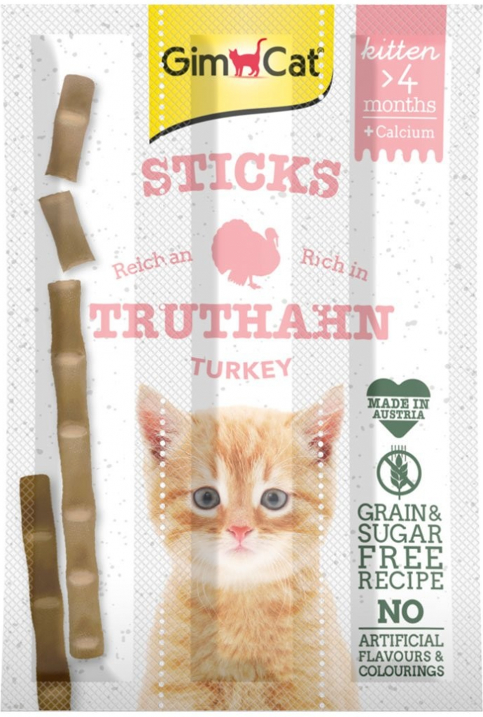 GimCat Sticks Kitten krocan 8 x 3 g