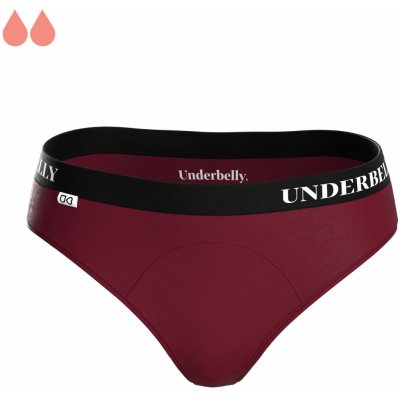 Underbelly menstruační kalhotky UNIVERS bordó černá z polyamidu Pro slabší dny menstruace