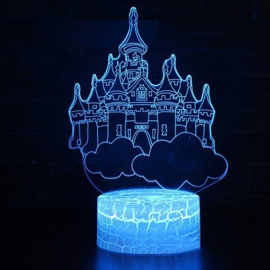 Beling Dětská lampa Hrad 7 barevná S1166