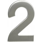 Nerezové číslo 2 v plochém „2D“ provedení RN.95L.2.N – Sleviste.cz
