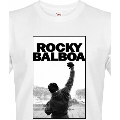 Bezvatriko.cz pánské triko Rocky Balboa Canvas pánské tričko s krátkým rukávem 2082 bílá – Hledejceny.cz