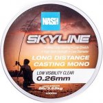 Kevin Nash Skyline Mono Low Visibility Clear 1000m 0,26mm 3,62 kg – Zboží Mobilmania