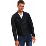 Top Secret pánská bunda eko koženka SKU1077 černá – Sleviste.cz