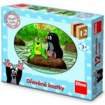 Dino Kostky kubus Krtek a zvířátka 12ks v krabičce 22x18x4cm – Zboží Dáma
