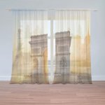 Sablio Záclony Paříž Vítězný oblouk: 2ks 150x250cm – Hledejceny.cz