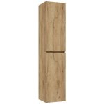 kielle Nefia - Vysoká skříňka závěsná, 160x35x35 cm, zlatý dub 50027011 – Zbozi.Blesk.cz