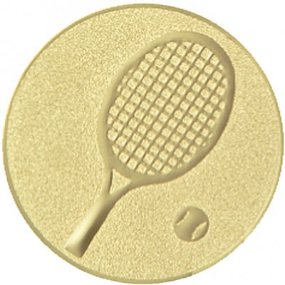 Emblém tenis zlato 50 mm – Zboží Dáma