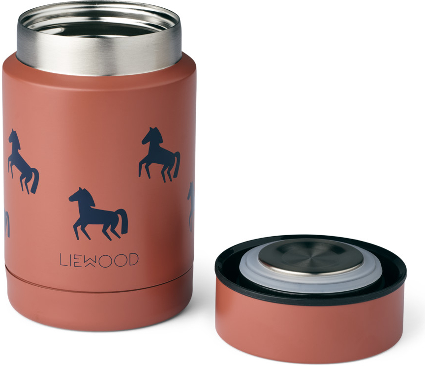 Liewood Dóza na jídlo Nadja Horses Dark rosetta 250 ml