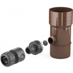 Bryza Sběrač dešťové vody Ø 110 mm se závitem 1" RAL 8017 hnědý – Zbozi.Blesk.cz