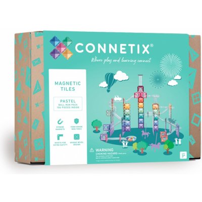 Connetix Pastel Ball Run Pack 106 ks – Zboží Živě