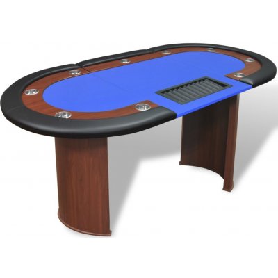 zahrada-XL Pokerový stůl pro 10 hráčů, zóna pro dealera – Zboží Mobilmania