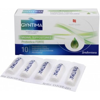 Gyntima Probiotica Forte vaginální čípky 10 ks