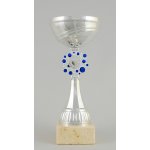 Stříbrnomodrý sportovní pohár 21,5 27 cm 21,5 cm – Sleviste.cz