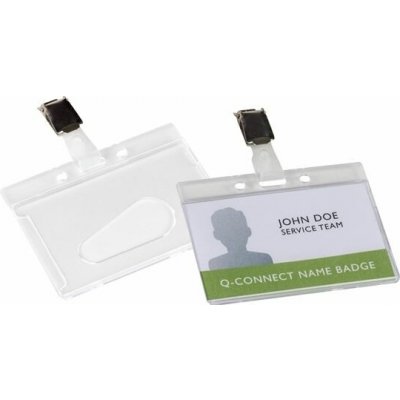Visačka Q-Connect s klipem, 85 x 54 mm, 10 ks – Sleviste.cz