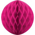 Honeycomb koule sytě růžová 20 cm Svatební papírové koule k dekoraci – Zboží Dáma