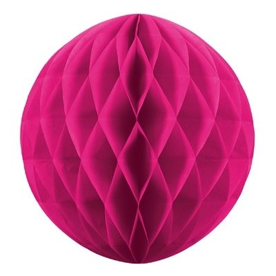 Honeycomb koule sytě růžová 20 cm Svatební papírové koule k dekoraci – Zboží Dáma