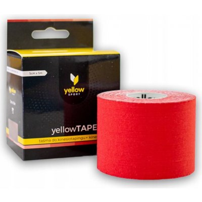 yellowSPORT by ZARYS yellowTAPE Kineziologický tejp červená 5cm x 5m – Zboží Mobilmania