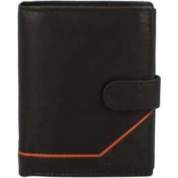 Trendová pánská kožená peněženka Figo černá koňaková