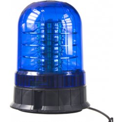 Stualarm LED maják, 12-24V, 24x3W modrý, magnet, ECE R65