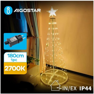 Aigostar-LED Venkovní vánoční dekorace LED 3,6W 31 230V 2700K 180cm IP44 AI0504 – Hledejceny.cz