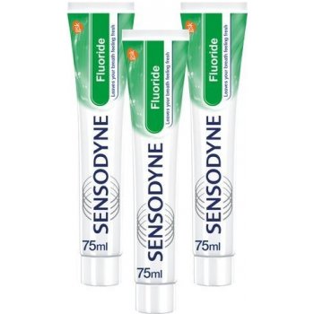 Sensodyne Fluoride Zubní pasta 75 ml 3ks