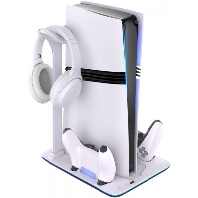 FIXED Dokovací stanice PlayStation 5 Pro, Slim s větráky a nabíjením černo-bílá, FIXPS5PS-MCS-BW – Hledejceny.cz