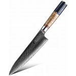 SaKuRo Japonský šéfkuchařský nůž z damaškové oceli Honey 19 cm – Sleviste.cz