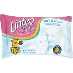 Vlhčené ubrousky Linteo baby 72ks Soft & cream