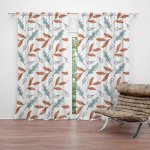 Sablio Závěs Lesní mozaika: 2ks 140x250cm – Hledejceny.cz