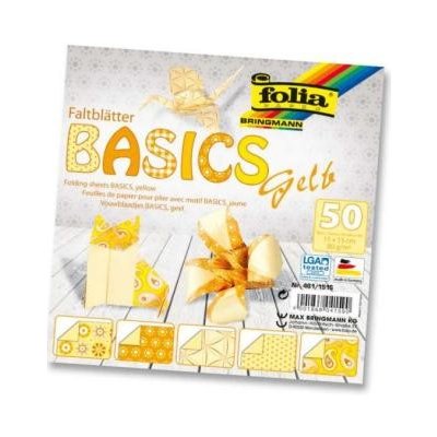 Origami papírky 15x15 Basic žlutý Folia Bringmann TBF4611515 – Sleviste.cz
