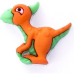 Pro Háčkování Knoflík exclusive Dinosaurus oranžový – Zboží Dáma