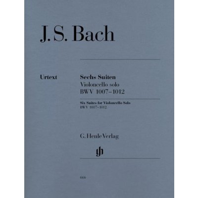 Johann Sebastian Bach 6 Suites For Cello Solo BWV 1007-1012 noty na violoncello – Hledejceny.cz