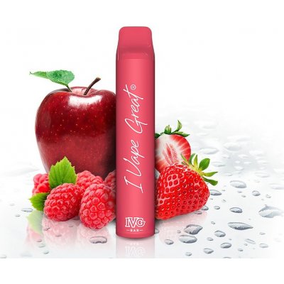 IVG Bar Plus Strawberry Raspberry Pink Apple 20 mg 600 potáhnutí 1 ks