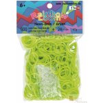 RAINBOW LOOM Original gumičky 600 kusov svetlozelené neónová – Zboží Dáma