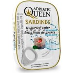 Adriatic Queen Sardinky v pramenité vodě 105 g – Zboží Dáma