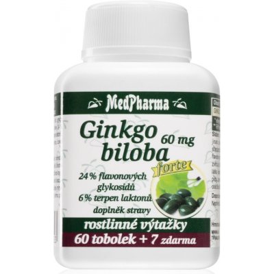 MedPharma Ginkgo Biloba 60 mg Forte 67 kapslí – Hledejceny.cz