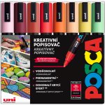 Uni PC-5M Posca Summer mix teplých tónů 8 ks – Sleviste.cz