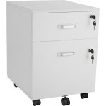 Tectake 405459 kontejner na kolečkách vagur bílá – Zboží Mobilmania