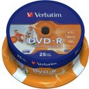 Verbatim DVD-R 4,7GB 16x, AZO, printable, cakebox, 25ks (43538)