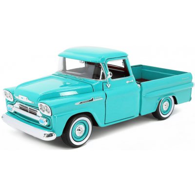 MOTORMAX Motor Max Chevrolet Apache Fleetside PickUp 1958 modrá 1:24 – Zbozi.Blesk.cz